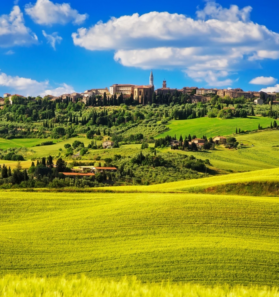 Tuscany Spring, Pienza Medieval Village. Siena, Italy - Italian Luxury